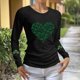 thumbnail image 4 of Mujeres de Manga Larga Tops Casual Día de San Patricio Impresión Cuello Redondo Blusa Suelta Poliéster Ligero Suave Cómodo para Primavera Verano, 4 of 6