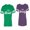 Men Green / Women Purple, variant on The Beast The Beauty Matching Couple Cotton Jerseys (Men Green / Women Black) (Men S / Women S)