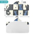 thumbnail image 4 of Yayeee Kids Hooded Towels Toddler Soft Absorbent Beach Bathing Wrap 50" x 23.5", Black and Blue Cat, 4 of 5