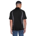thumbnail image 2 of 88657 Ash City - North End Sport Red Men's Serac UTK cool.logik Performance Zippered Polo, 3XL, BLACK, 2 of 2