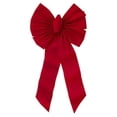 thumbnail image 1 of 7355 7 Loop Velvet Bow - Red, 1 of 1