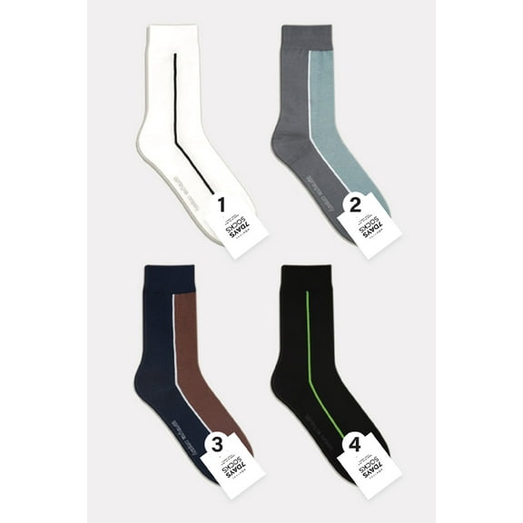 Men's Crew Lead The Line Socks - 4 Pair Set