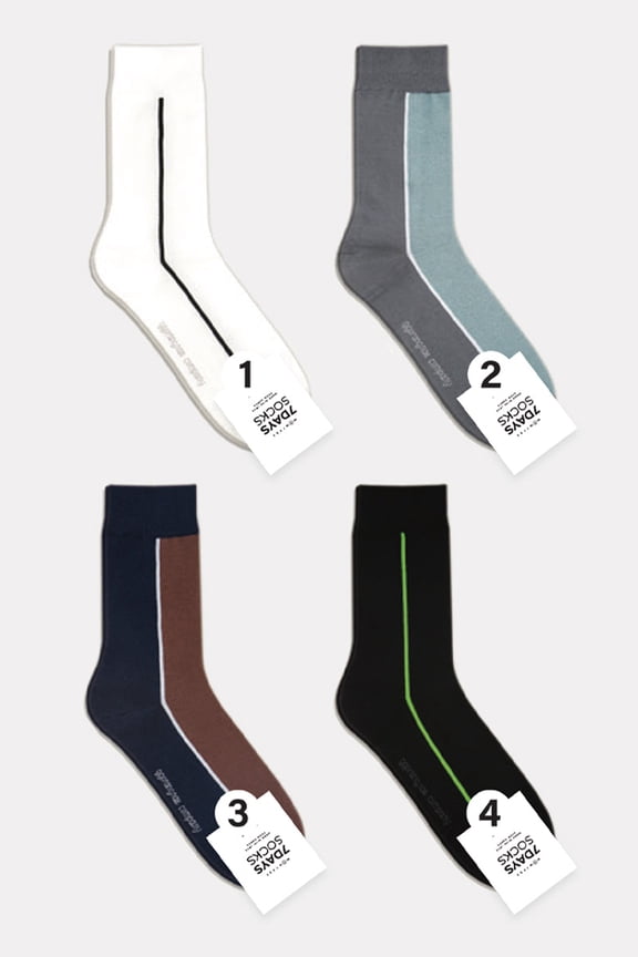Men's Crew Lead The Line Socks - 4 Pair Set