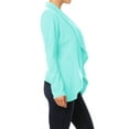 thumbnail image 3 of Moa Collection Women's Office Blazer Casual Long Sleeve Solid Open Front Design S-3XL, 3 of 5