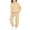 Beige, variant on ITSAME Girls 2-Piece Outfits Long Sleeve Hooded Sweatshirt and Sweatpants Set Fall Winter Casual Active Clothing Gray Size 8