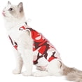 thumbnail image 1 of Traje de recuperación quirúrgica para gatos TORJOY Abdominal Wounds S, rojo, 1 of 7