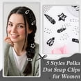 thumbnail image 7 of Bocaoying 28 Pcs Vintage Polka Dot Hair Accessories, Classic Black White Headbands, Stylish Hair Clips Scrunchies for Daily Use, Great Gift for Women, 7 of 7