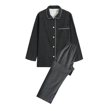 

Besolor Women s Pajamas 2 Piece Outfits Casual Long Sleeve Lapel Button down Shirts and Pants Lounge Sets Sleepwear Pjs