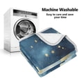 thumbnail image 6 of Wobogo Nice Starry Sky Flannel Fleece Bed Blanket as Bedspread Coverlet Sofa blankets (50x60in) Soft Lightweight Warm and Cozy, 6 of 7