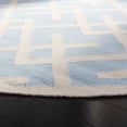thumbnail image 3 of Safavieh Dhurries Brianna Geometric Area Rug, Light Blue/Ivory, 6' x 6' Round, 3 of 8