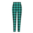 thumbnail image 5 of Plaid Leggings, Seamless Stretchy High Waisted Christmas Pants Soft Yoga Pants for Workout (Women's), 5 of 7