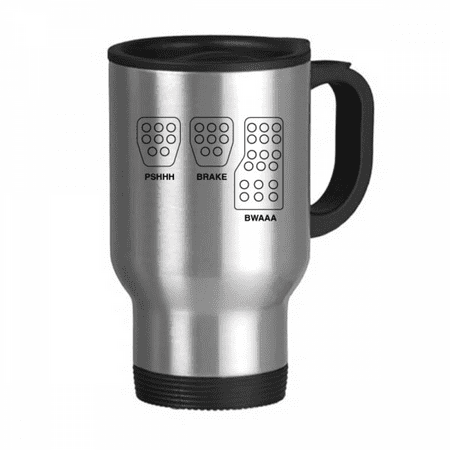 

Clutch Brake Accelerator Pedal Travel Mug Flip Lid Stainless Steel Cup Car Tumbler Thermos