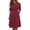 Red Dresses for Women, variant on Womens Dresses Elbow Sleeve Round Neck Seamed Waist Flared Mini Sheath for Office Business Casual Daily Dinner Black S