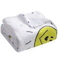 thumbnail image 4 of NTBAY Flannel Fleece Bed Blanket, Colorful Printed Fuzzy Soft Blanket, 78"X90", Cartoon Sun, 4 of 5