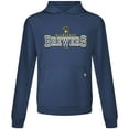 thumbnail image 2 of Men's Levelwear Navy Milwaukee Brewers Relay Journey Pullover Hoodie, 2 of 3