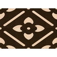 thumbnail image 1 of Ahgly Company Machine Washable Indoor Rectangle Transitional Black Brown Area Rugs, 3' x 5', 1 of 7
