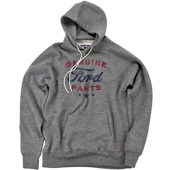 Ford Genuine Parts Unisex Adult Slim Fit Pull-Over Heather Hoodie, Athletic Heather, Small