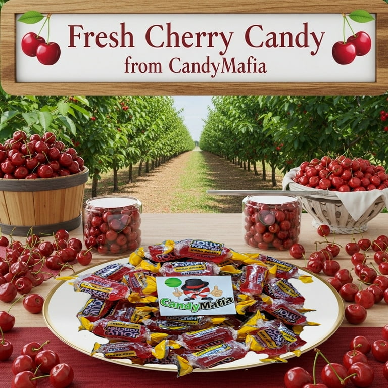CandyMafia Cherry Jolly Ranchers Candy, 2.4 Pounds, Approximately