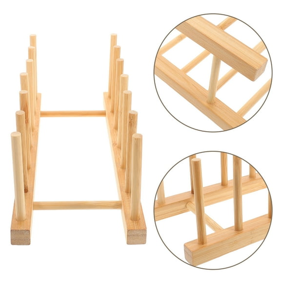 DRAFIDEEP 1Pcs Wooden Yarn Spool Storage Rack Beige 30.00X12.00X11.00Cm Sewing Supplies Spool Holder for Home Use