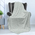 thumbnail image 4 of Umbrella Soft Flannel Fleece Throw Blanket, Vintage Wedding Parasols Bridal Shower Theme with Floral Bouquets, Cozy Plush for Indoor and Outdoor Use, 60" x 80", Pale Sage Green White, by Ambesonne, 4 of 5