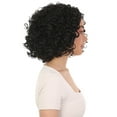 thumbnail image 6 of LUXLUXE Idia 13" Bob Half Wig, Curly Synthetic Hair Wig, 4x4 Closure HD Lace Front Bob Wig, Synthetic Hair Wigs Natural Black for Party & Daily Wear, 6 of 9