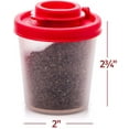 thumbnail image 2 of Mini Salières et Poivrières, avec Couvercles Rouges Anti-Déversement et Anti-Humidité, pour Activités Extérieures, 2 of 2