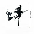 ZAROYEAX Themed Creative Decoration Enchanting Witch Metal Silhouette 