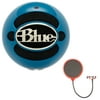 Blue Microphones Snowball USB Microphone - Neon Blue (SNOWBALL-NB) with Pop Shield Universal Pop Filter Microphone Wind Screen with Mic Stand Clip