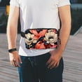 thumbnail image 7 of Petal flowers Lightweight Adjustable Waist Pack Cross Body Bag Money Belt with Extension Strap Unisex, 7 of 7