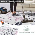 thumbnail image 5 of Grey Pink Botanical Outdoor Rug for Patio/Deck/Porch, Non-Slip Large Area Rug 5 x 7 Ft, Watercolor Spring Floral Summer Leaf Indoor Outdoor Rugs Washable Area Rugs, Camping Rug Carpet Runner, 5 of 8