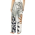 thumbnail image 3 of Kll Womens Tropical Leaves Print Pajama Pants Soft Pajama Bottoms For Women Cozy Lounge Pants, 3 of 9