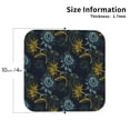 thumbnail image 2 of Lsque Sunflowers Pattern 4" Drink Coasters Set of 4, PVC Leather Absorbent Coasters, Table Coaster Set Decorative Coffee Cup Coasters Housewarming Gift -Square, 2 of 6