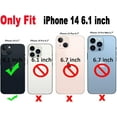 thumbnail image 3 of for iPhone 14 Case 6.1"(Not fit 14 Pro 6.1"),Side&Back Cute Plated Love-Heart with Anti-Fall Lens Camera Cover Protection Soft Shockproof Anti-Fingerprint Phone Case for Women Girl Men,Black, 3 of 13