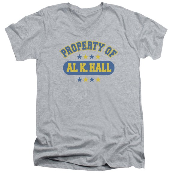 - Property Of Al K. Hall - Slim Fit V Neck Shirt - X-Large
