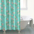 thumbnail image 4 of Pioneer Flower Floral Print Pattern Shower Curtain 72"x72", Bathroom Decorative Shower Curtain Set with 12 Hooks, Waterproof Washable, 4 of 6
