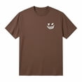 thumbnail image 2 of BUWTTED T Shirts for Man Funny Small Print Casual Short Sleeve Basic Tees Comfortable Breathable Daily Wear Loose Brown Shirt S, 2 of 4
