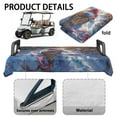 thumbnail image 6 of Yuyamidu Christmas Golf Cart Seat Covers Xmas Cat Thick Golf Cart Seat Towel Blanket, Fit for Club Car and More 2 Person Seat Golf Cart, 6 of 8