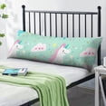 thumbnail image 2 of Long Body Pillow Cover - Soft & Breathable, Hidden Zipper, 20"x54", Magical Unicorn & Rainbow Print - Perfect Gift for Fantasy Lovers, Side Sleepers, Kids & Teens Room Decor, 2 of 7