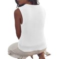 thumbnail image 5 of Womens Summer Sweater Vest Sleeveless Ribbed Knit Tank Tops Going Out Casual Basic Scoop Neck Tshirt, 5 of 6