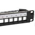thumbnail image 5 of CAT5e Patch Panel 24 Ports Anti Interference Stable Polished Metal CAT6 Rackmount Panel for 19 Inch Rack Cabinet, 5 of 5