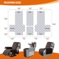 thumbnail image 3 of KINCAM Waterproof Loveseat Recliner Cover with Console, 3-Piece Non-Slip Washable Furniture Protector for Split Sofa, Chocolate, 3 of 7
