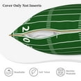 thumbnail image 3 of KLL American Football Field1 Decorative Throw Pillow Covers Velvet Soft for Couch Sofa Bedroom Living Room Outdoor (No pillow core)- 16"x16", 3 of 5