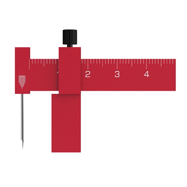 KLKCMS Equidistant Parallel Scriber Carving Line Tool T14A03 Carving Ruler Metal Line Red