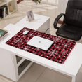 thumbnail image 3 of Long Mouse Pads for Desk,Red and Black Christmas Snowflake Desk Mats on Top Of Desks, Desk Mouse Pad Extra Large with 3mm Non-Slip Base and Stitched Edge for Gaming,Work,Home 31.5x15.7in, 3 of 4