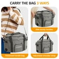 thumbnail image 5 of Large Capacity Insulated Slow Cooker Bag for 6-8QT, Portable Carrying Case with Transparent Window, Storage Pockets & Adjustable Straps for Outdoor Events, Family Gatherings & Potlucks, 5 of 9
