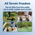 thumbnail image 4 of KneeRover Hybrid All Terrain Fusion Knee Knee Scooter with 4-Wheel Steering - Heavy Duty, Champagne Gold, 4 of 6