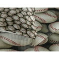 thumbnail image 3 of Ambesonne Sports Quilted Coverlet 3 Pcs, Baseball Sport Emblem Art, Queen Size, Beige Red, 3 of 4