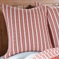 thumbnail image 2 of Levtex Home - Tanzie Red - Euro Sham (26x26in.) Set of Two - Stripe - Grey and White, 2 of 4