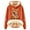 Orange, variant on Womens Oversized Sweatshirts Highland Cattle Print Long Sleeve Hoodies Fall Fashion Pullover Tops Winter Loose Outfits