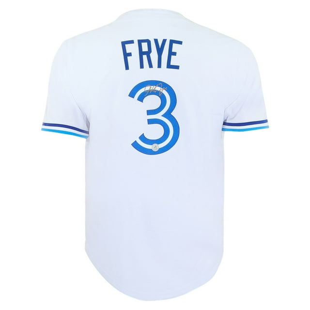 Jeff Frye Autographed Toronto City Design White Baseball Jersey